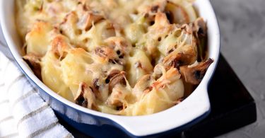 Курица с шампиньонами и картошкой в духовке (с сыром, в горшочках)